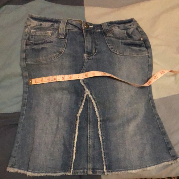 Midi denim skirt knee-length - Picture 5 of 5